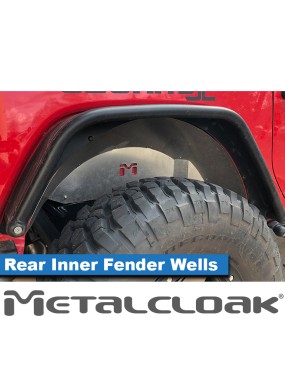 Aluminiowe nadkola wewnetrzne tylne, komplet, JL Wrangler