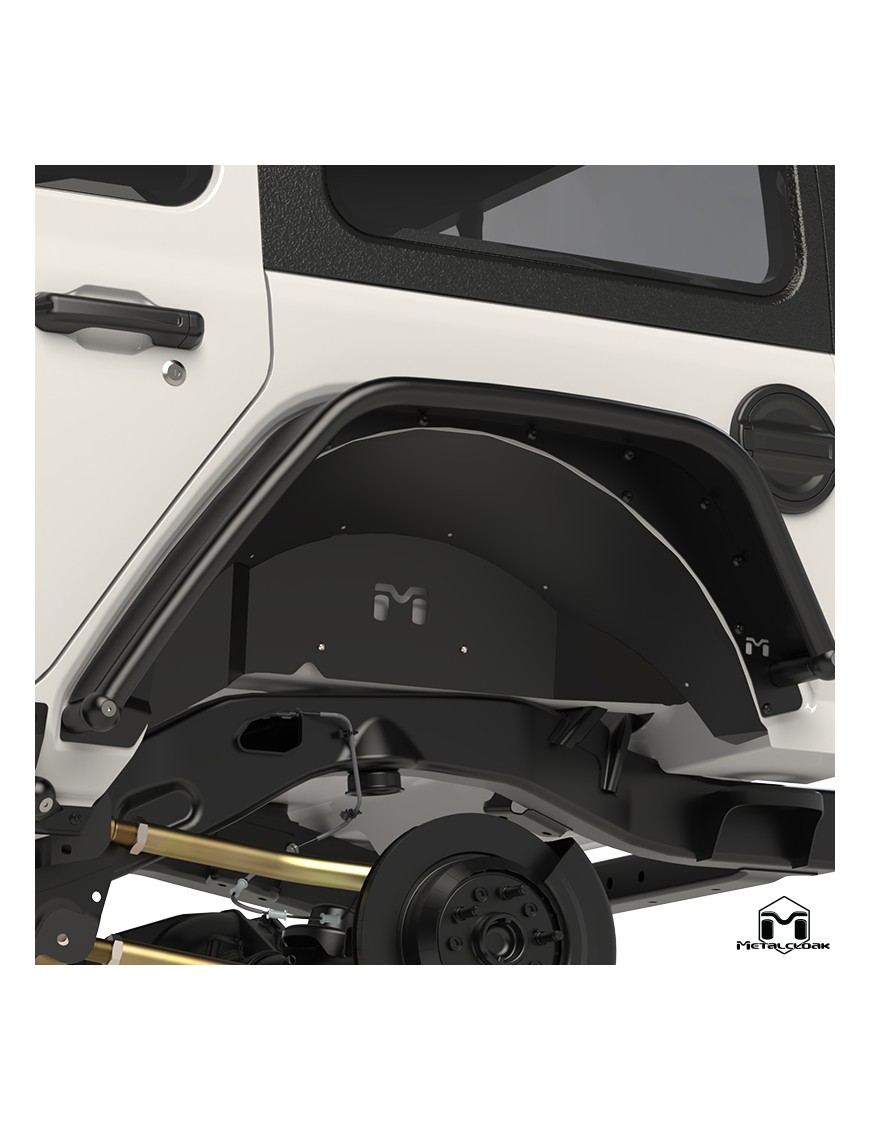 Aluminiowe nadkola wewnetrzne tylne, komplet, JL Wrangler