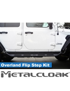 Komplet baza progowa + stopnie Flip Step Overland, JL 4D