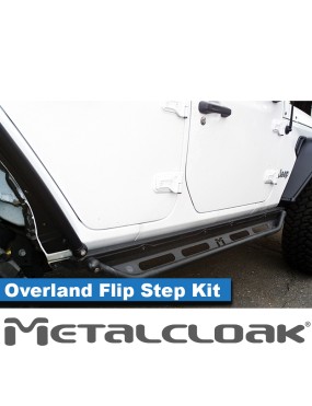 Komplet baza progowa + stopnie Flip Step Overland, JL 4D