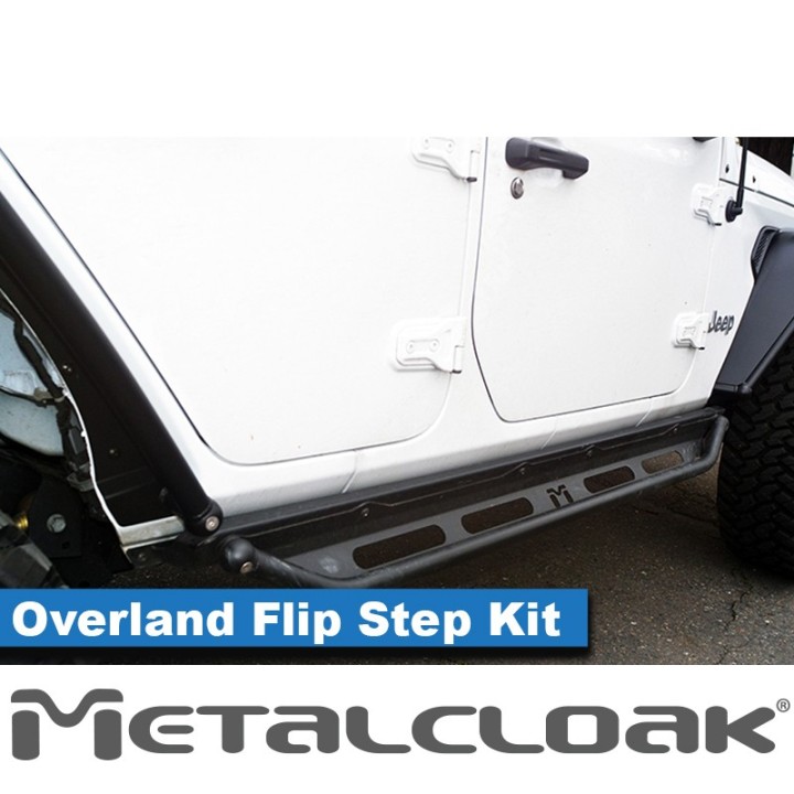 Komplet baza progowa + stopnie Flip Step Overland, JL 4D METALCLOAK - ujęcie 4