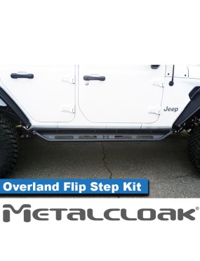 Komplet baza progowa + stopnie Flip Step Overland, JL 4D