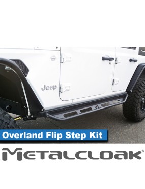 Komplet baza progowa + stopnie Flip Step Overland, JL 4D