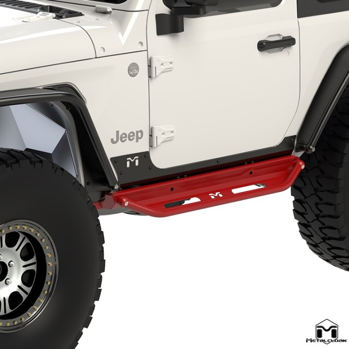Komplet baza progowa + stopnie Flip Step Overland, JL 2D METALCLOAK