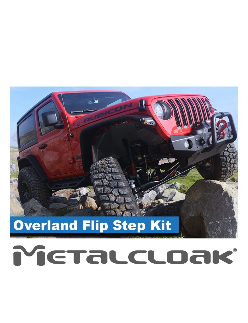 Komplet baza progowa + stopnie Flip Step Overland, JL 2D