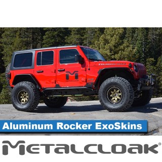 Nakladki progowe ExoSkin aluminiowe, para, JL 4D METALCLOAK - ujęcie 2