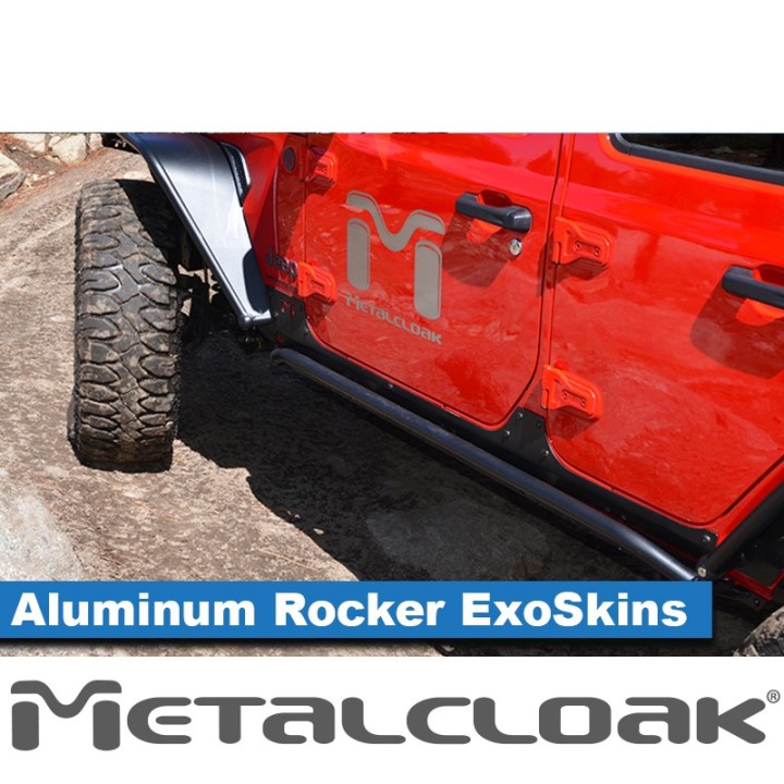 Nakladki progowe ExoSkin aluminiowe, para, JL 4D METALCLOAK - ujęcie 3
