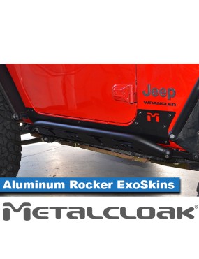 Nakladki progowe ExoSkin aluminiowe, para, JL 2D