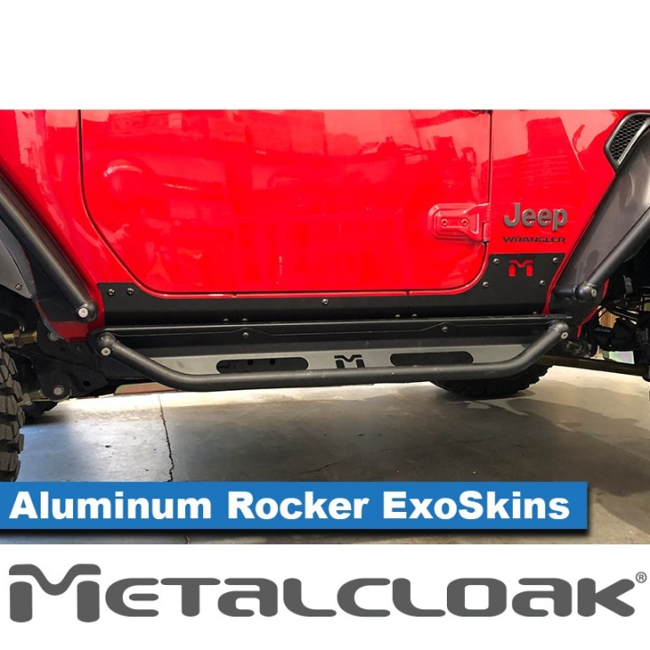 Nakladki progowe ExoSkin aluminiowe, para, JL 2D METALCLOAK - ujęcie 5