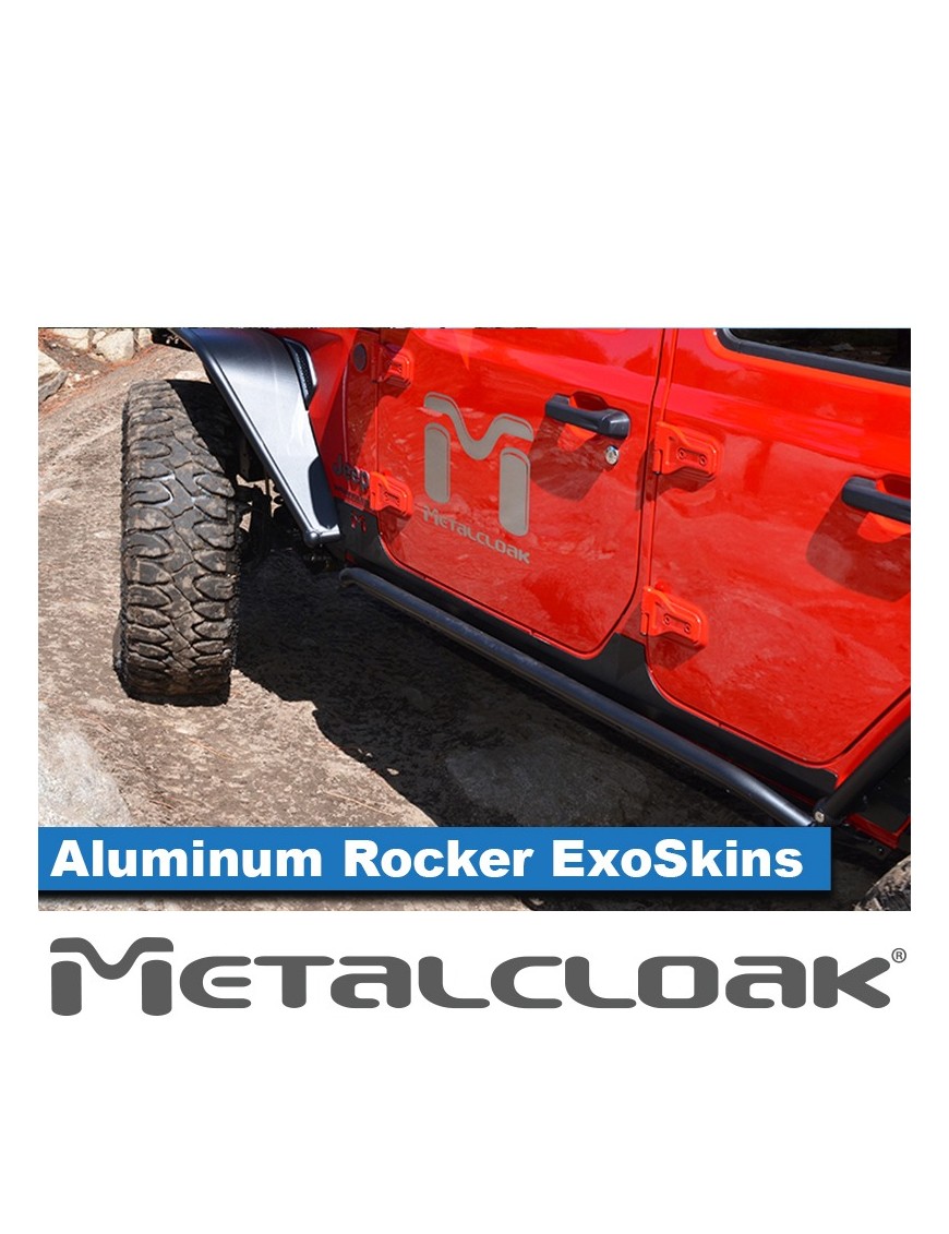 Nakladki progowe ExoSkin aluminiowe klejone, bez wiercenia, JL 4D / JT