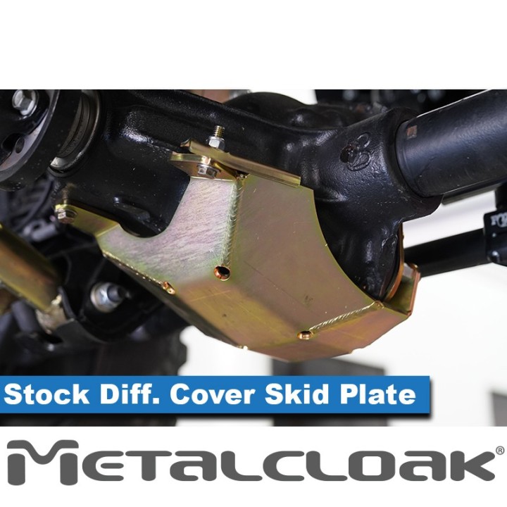 Plyta slizgowa na fabryczna pokrywe dyferencjalu przedniego, JL/JT Rubicon METALCLOAK - ujęcie 3