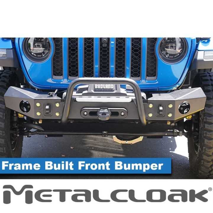 Zderzak przedni Frame-Built nr 2201, narozniki Crawler 46" + kablak wyciagarki, JL/JT METALCLOAK - ujęcie 4