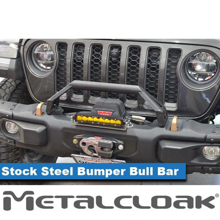 Bull Bar do fabrycznego zderzaka stalowego, JL/JT METALCLOAK - ujęcie 3