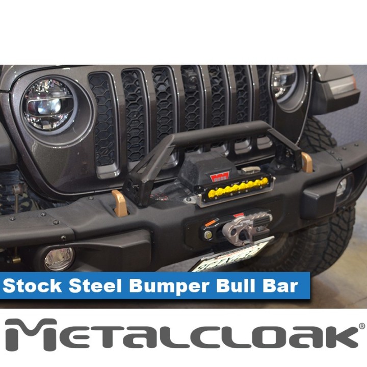 Bull Bar do fabrycznego zderzaka stalowego, JL/JT METALCLOAK - ujęcie 4