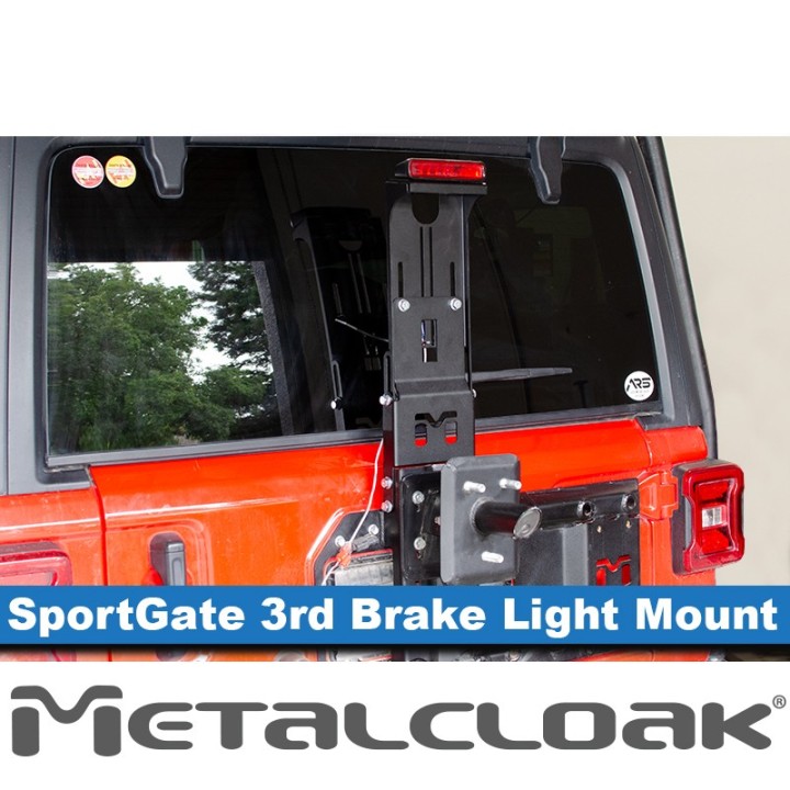 Wspornik trzeciego swiatla stop do nosnika SportGate, JL Wrangler METALCLOAK - ujęcie 6