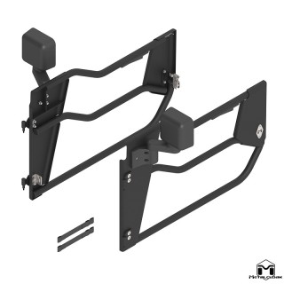 Drzwi rurowe Open Frame aluminiowe, przod, para, JL/JT METALCLOAK - ujęcie 2