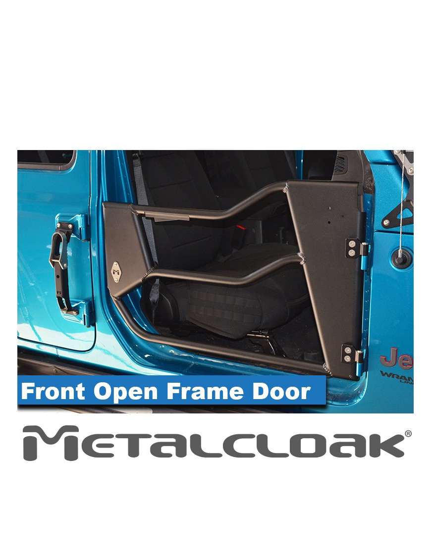 Drzwi rurowe Open Frame aluminiowe, przod, para, JL/JT
