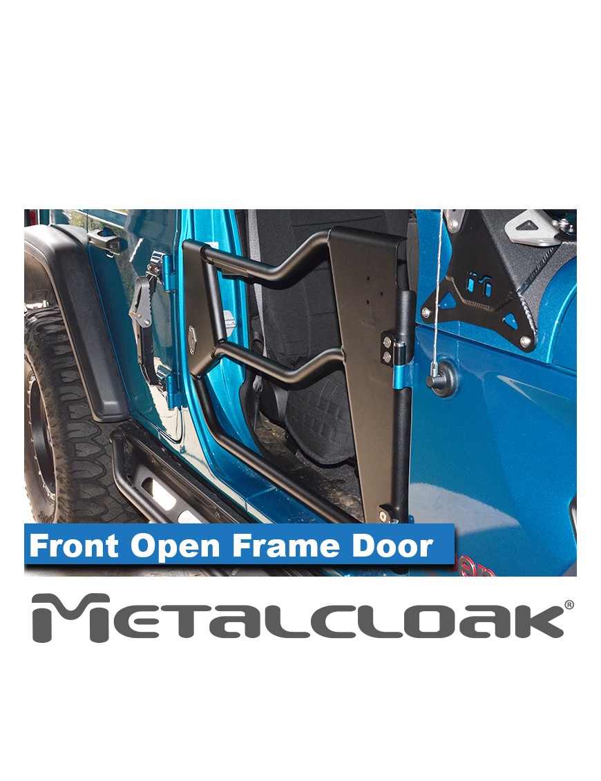 Drzwi rurowe Open Frame aluminiowe, przod, para, JL/JT