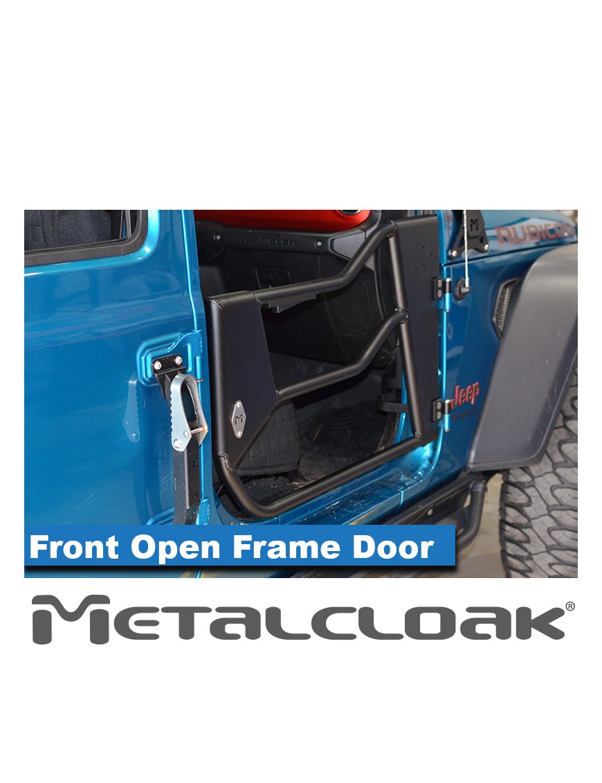 Drzwi rurowe Open Frame aluminiowe, przod, para, JL/JT