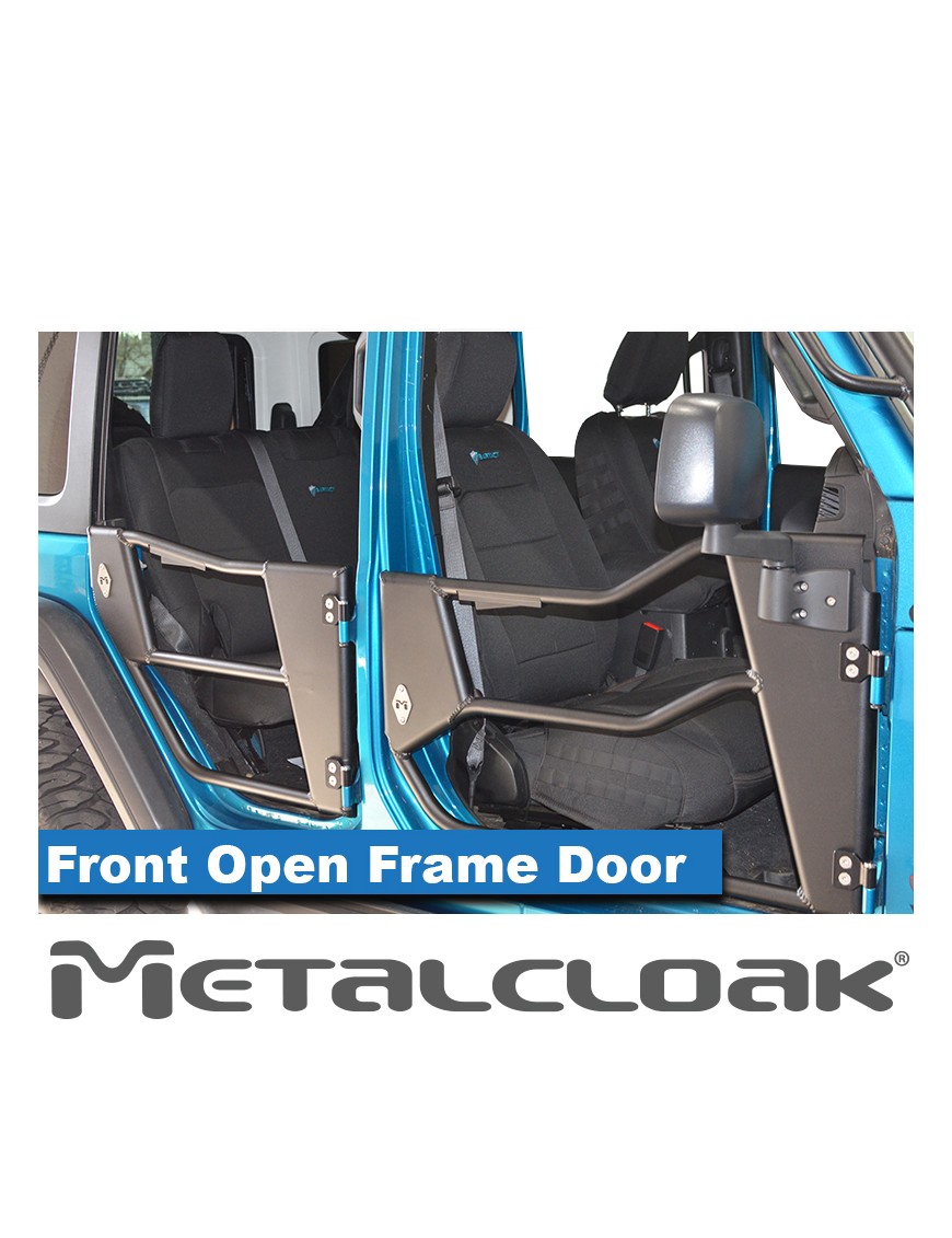 Drzwi rurowe Open Frame aluminiowe, przod, para, JL/JT