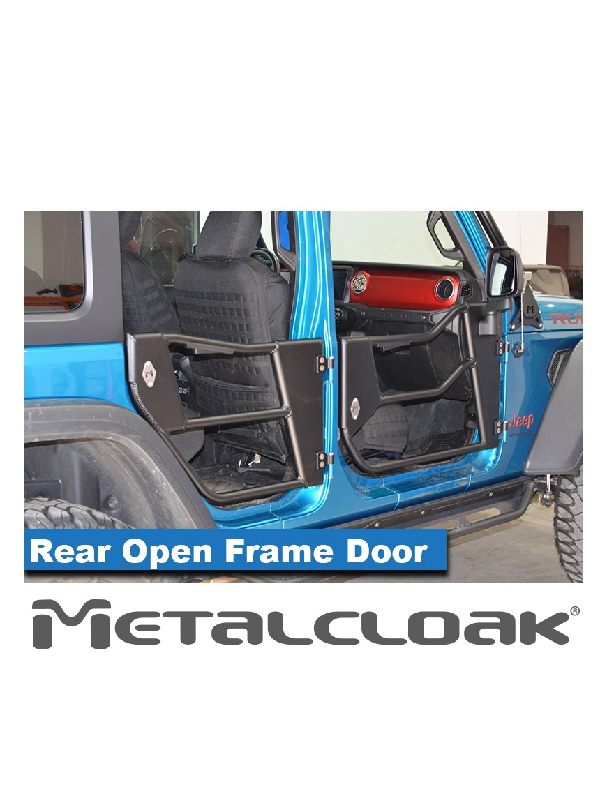 Drzwi rurowe Open Frame aluminiowe, tyl, para, JL/JT