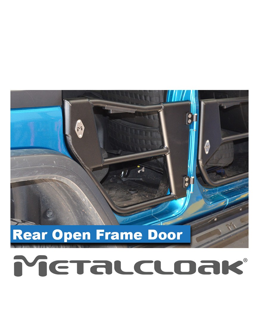 Drzwi rurowe Open Frame aluminiowe, tyl, para, JL/JT