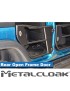 Drzwi rurowe Open Frame aluminiowe, tyl, para, JL/JT