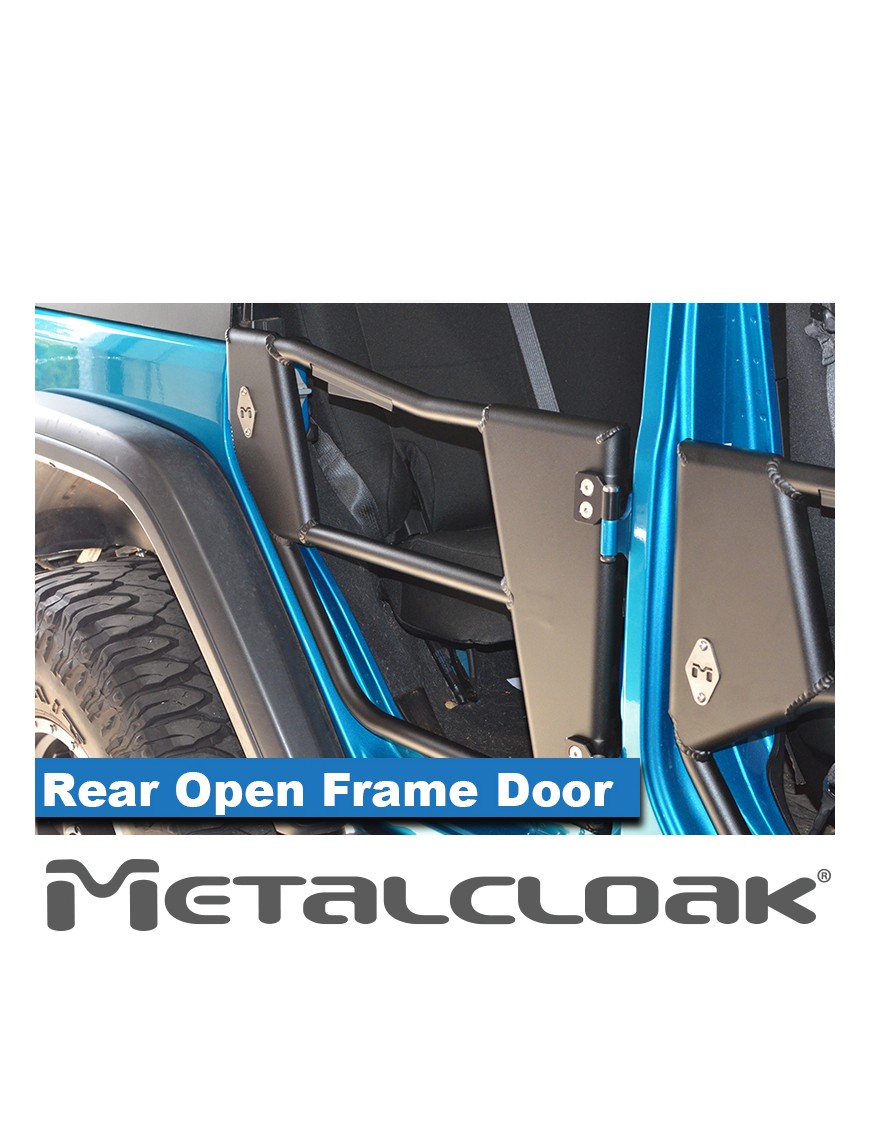 Drzwi rurowe Open Frame aluminiowe, tyl, para, JL/JT
