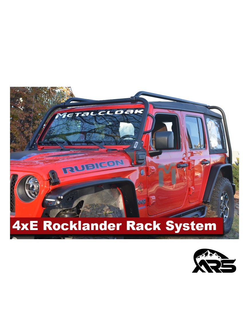 Bagaznik dachowy Rocklander, kompletny system, JL 4xe 4D