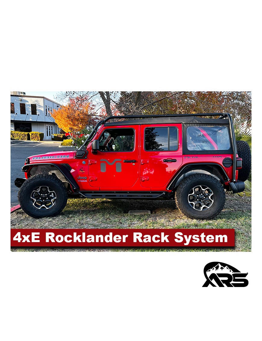 Bagaznik dachowy Rocklander, kompletny system, JL 4xe 4D