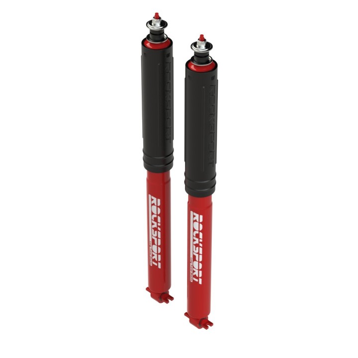 Amortyzatory RockSport RED Long Travel przednie, para, TJ/LJ METALCLOAK