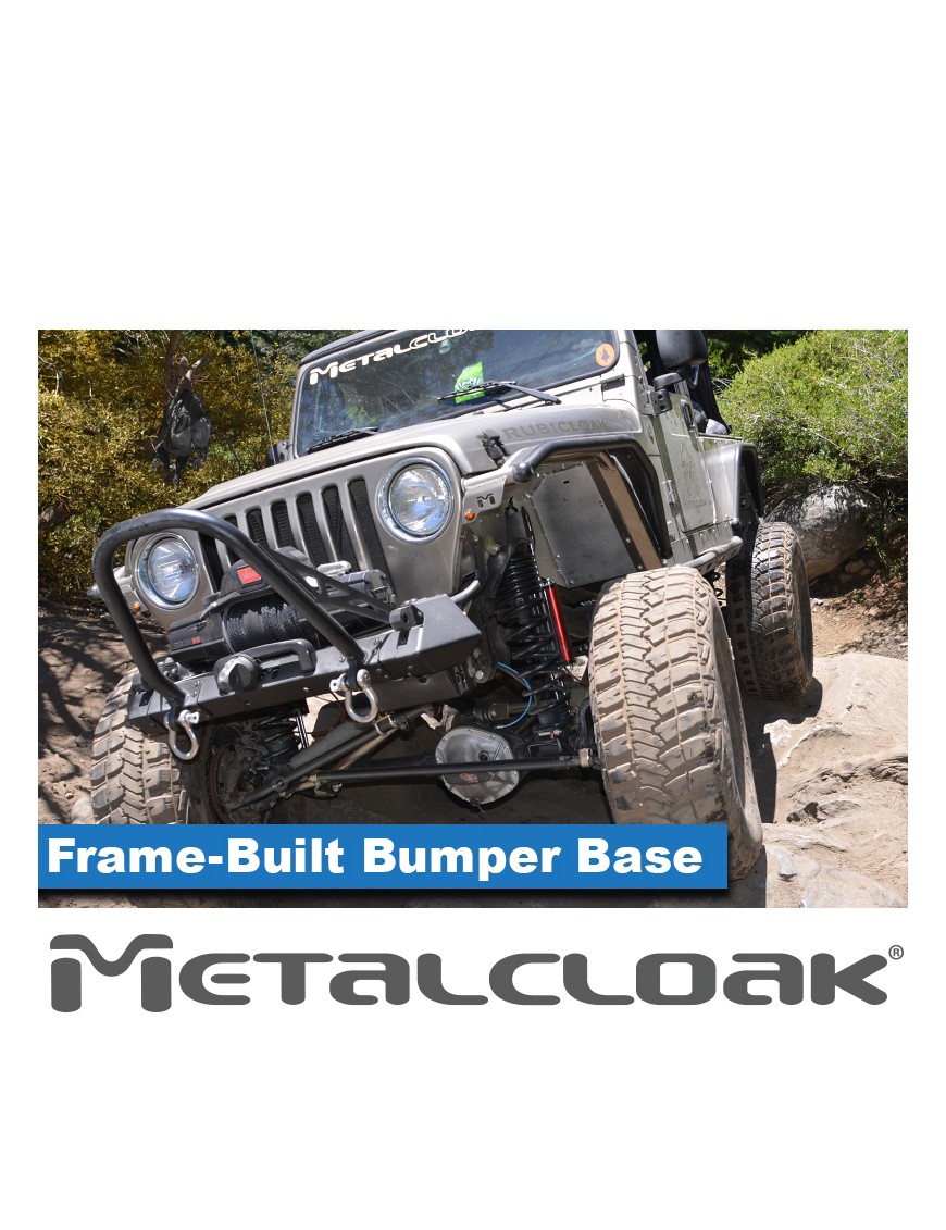 Baza zderzaka przedniego Frame-Built, stal walcowana na goraco, YJ/TJ/LJ