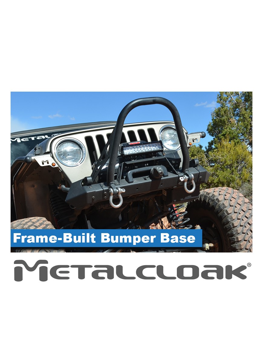 Baza zderzaka przedniego Frame-Built, stal walcowana na goraco, YJ/TJ/LJ