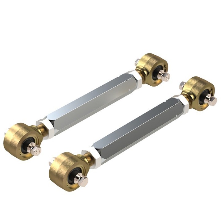 Wahacze aluminiowe z podwojna regulacja, gorne tylne, para, TJ/LJ METALCLOAK