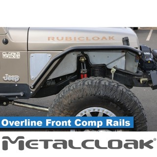 Listwa Rub Rail Overline 1,5", para, TJ/LJ/YJ, czarna powloka proszkowa METALCLOAK - ujęcie 2