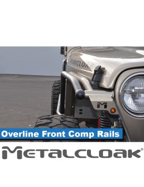 Listwa Rub Rail Overline 1,5", para, TJ/LJ/YJ, czarna powloka proszkowa