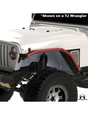 Listwa Rub Rail Overline 1,5", para, TJ/LJ/YJ, czarna powloka proszkowa