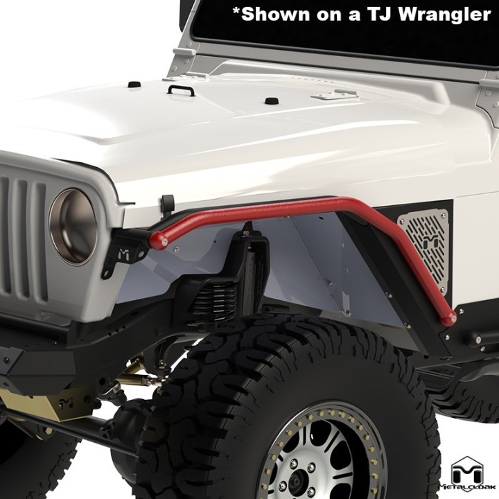 Listwa Rub Rail Overline 1,5", para, TJ/LJ/YJ, czarna powloka proszkowa METALCLOAK - ujęcie 5
