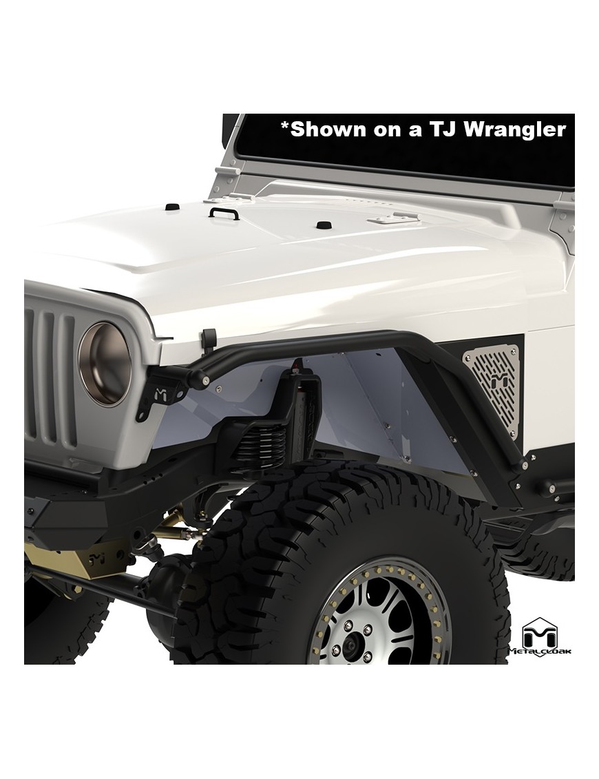 Listwa Rub Rail Overline 1,5", para, TJ/LJ/YJ, czarna powloka proszkowa