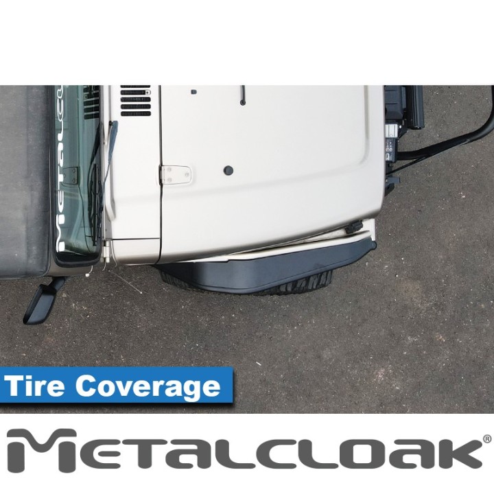 Nakladki przednie Overline 6", para, TJ/LJ/YJ, czarna powloka proszkowa METALCLOAK - ujęcie 4