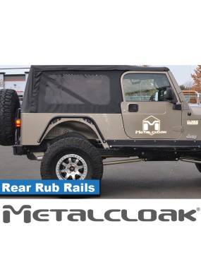 Listwa Rub Rail tylna 1,5", para, TJ/LJ/YJ/CJ7/CJ8, czarna powloka proszkowa
