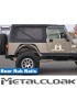 Listwa Rub Rail tylna 1,5", para, TJ/LJ/YJ/CJ7/CJ8, czarna powloka proszkowa