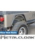 Listwa Rub Rail tylna 1,5", para, TJ/LJ/YJ/CJ7/CJ8, czarna powloka proszkowa