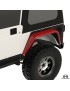 Nakladki tylne 6", para, TJ/LJ/YJ/CJ5-8, czarna powloka proszkowa