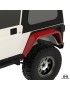 Nakladki tylne 8", para, TJ/LJ/YJ/CJ5-8, czarna powloka proszkowa