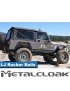 Progi Rocker Rail, para, TJ Unlimited/LJ i CJ-8, czarna powloka proszkowa