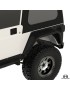 Nakladki tylne 8", para, TJ/LJ/YJ/CJ5-8, czarna powloka proszkowa