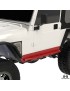 Progi Rocker Rail, para, TJ Wrangler, czarna powloka proszkowa