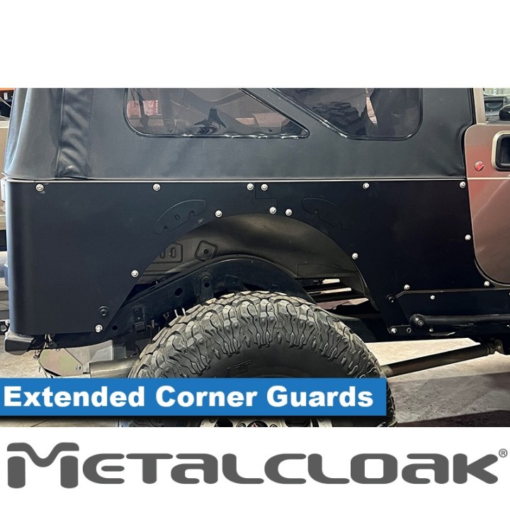 Przedluzone oslony naroznikow, para, LJ Wrangler METALCLOAK - ujęcie 2