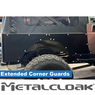 Przedluzone oslony naroznikow, para, LJ Wrangler, aluminium METALCLOAK - ujęcie 2